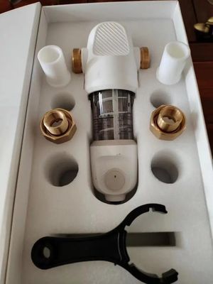 360 度の銅水フィルター圧力計が付いている家庭用浄水器