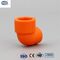 オレンジ PPR の管の付属品のプラスチック圧縮の減少の管の肘 45 90 度